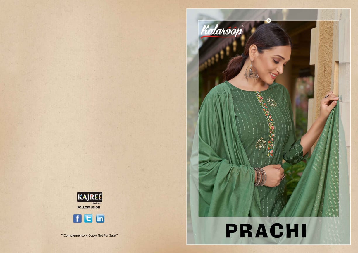 Kalaroop Prachi Exclusive Designer Wear Wholesale Readymade Suits
